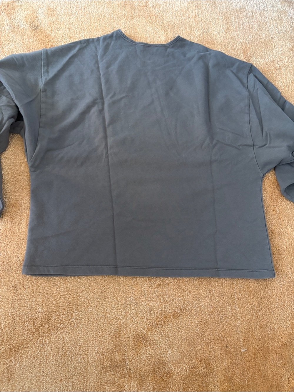 James Street Co Long Sleeve Raglan Tee — Slate Gray